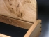 Desk box in burr oak