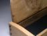 Desk box in burr oak