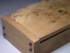 Desk box in burr oak