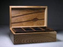Jewellery box in olive ash