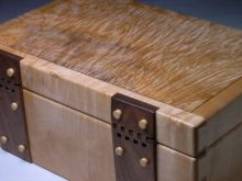 jewellery box, burr maple