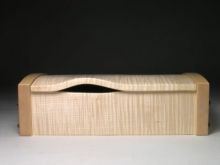 jewellery box , rippled sycamore