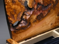 Jewellery box in seriously burry yew