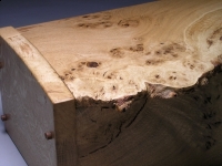 jewellery chest in burr oak