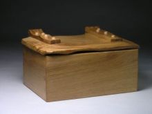 jewellery chest in oak